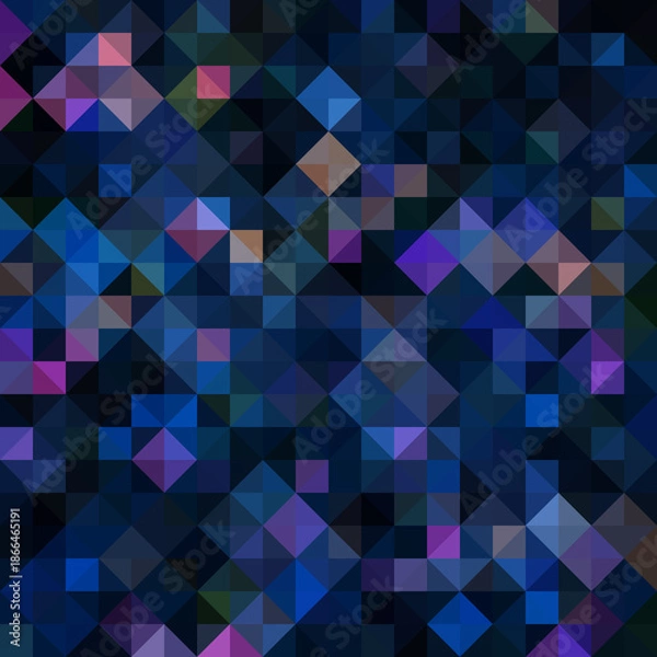 Obraz Colorful polygonal abstract background. Low poly effect. Polygon backdrop.