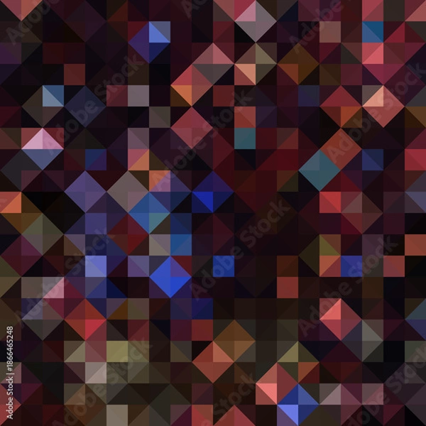 Obraz Colorful polygonal abstract background. Low poly effect. Polygon backdrop.