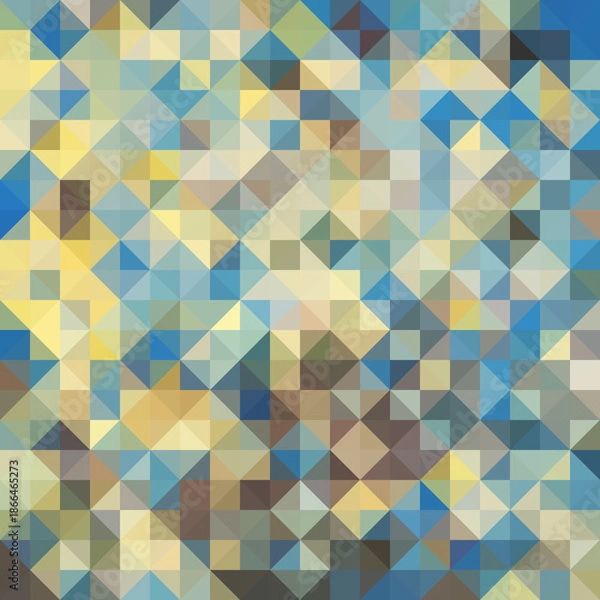 Obraz Colorful polygonal abstract background. Low poly effect. Polygon backdrop.