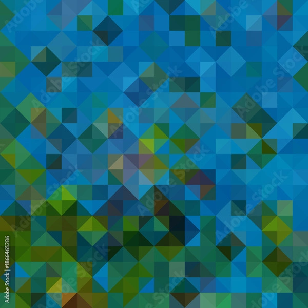 Obraz Colorful polygonal abstract background. Low poly effect. Polygon backdrop.