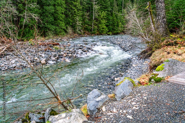 Obraz Snoquamie River Rapids 2