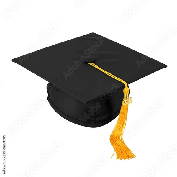 Obraz Graduation cap with tassel