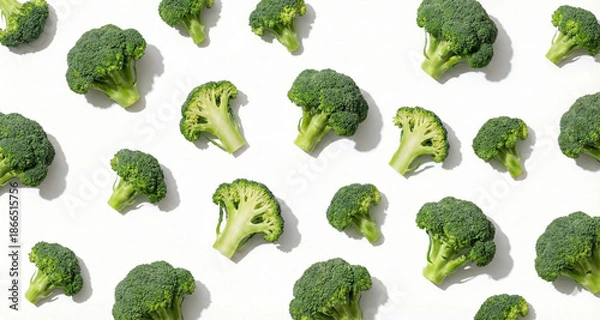 Fototapeta cut broccoli background wallpaper