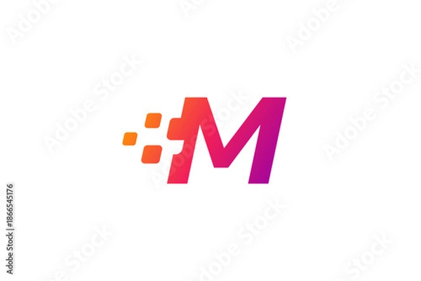 Obraz Letter M logo icon design template elements