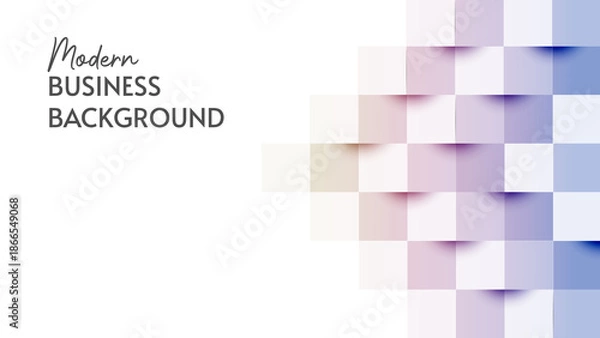 Obraz White background with geometric elements for business presentation