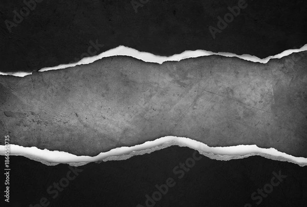 Obraz Ripped paper on grey