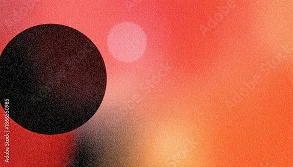 Obraz Cosmic Gradient Circle with Subtle Light Glow for Diverse Background Applications