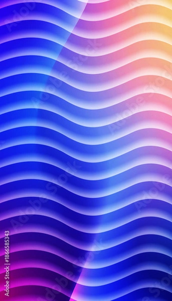 Obraz colorful wavy lines pattern with gradient effect