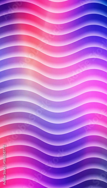 Obraz Vibrant wavy lines pattern with gradient colors