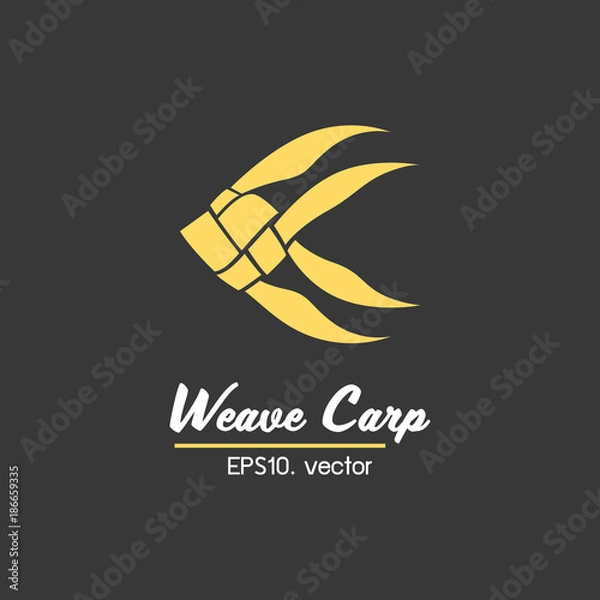 Obraz Thai Weave Fish logo vector