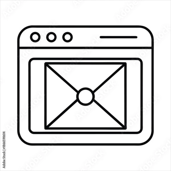 Fototapeta Screenshot Tool Minimal Icon Vector