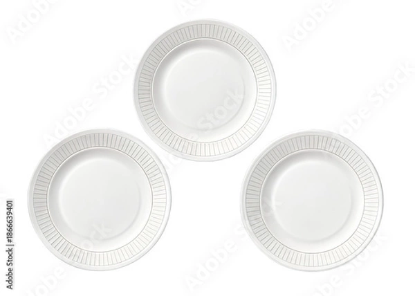 Obraz paper-plates on a isolated transparent background	