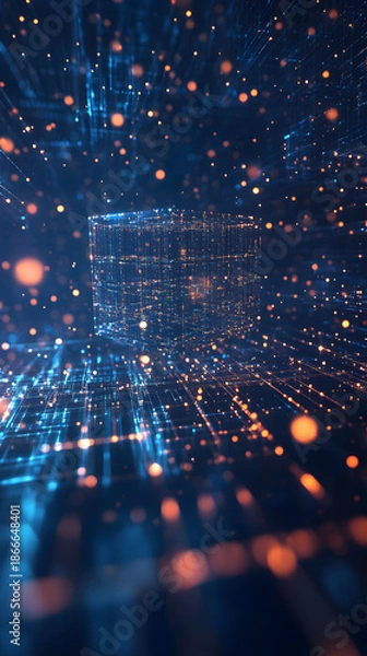 Fototapeta Abstract technology space