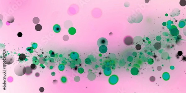 Obraz abstract pink green light bokeh background