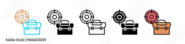 Obraz Job Target multiple icon