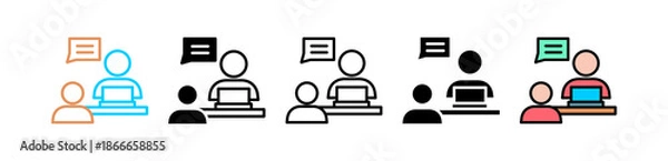 Obraz Interview multiple icon