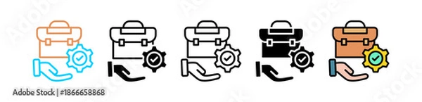 Obraz Responsibility multiple icon