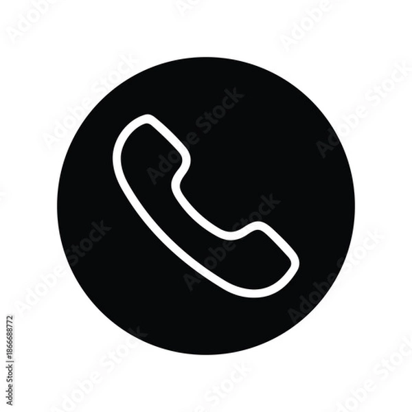Obraz Telephone icon vector. Telephone logo vector icon.