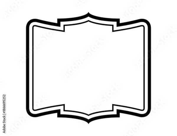 Obraz 黒のシンプルフレーム