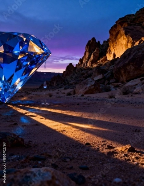 Fototapeta Blue Diamond