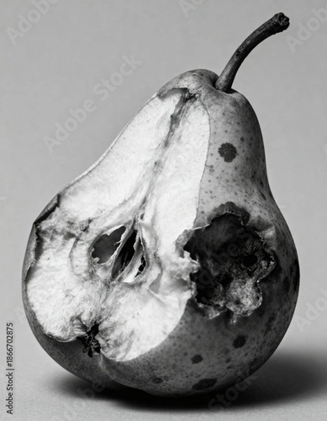 Fototapeta rotten pear 