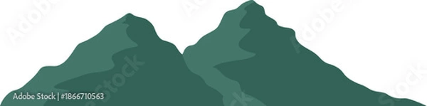 Obraz Green Mountain Range Vector