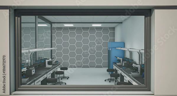 Obraz ラボ　ガラス越しの未来