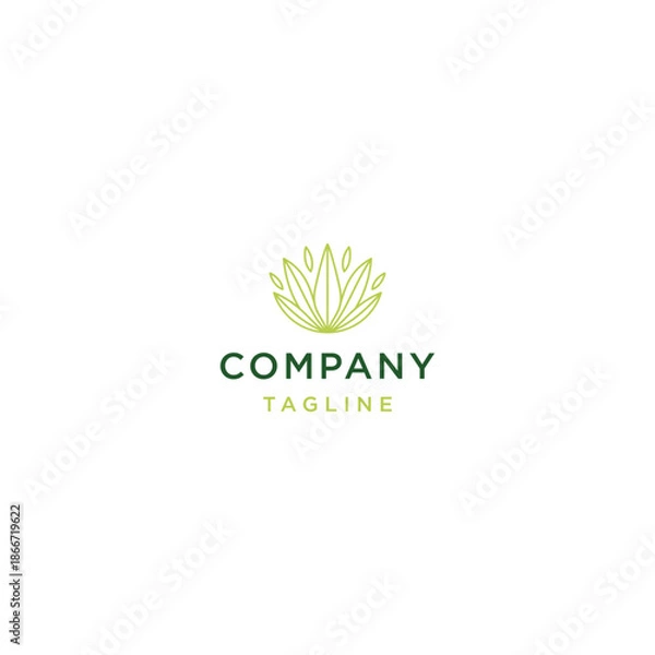 Obraz Lotus Flower logo icon design template flat vector