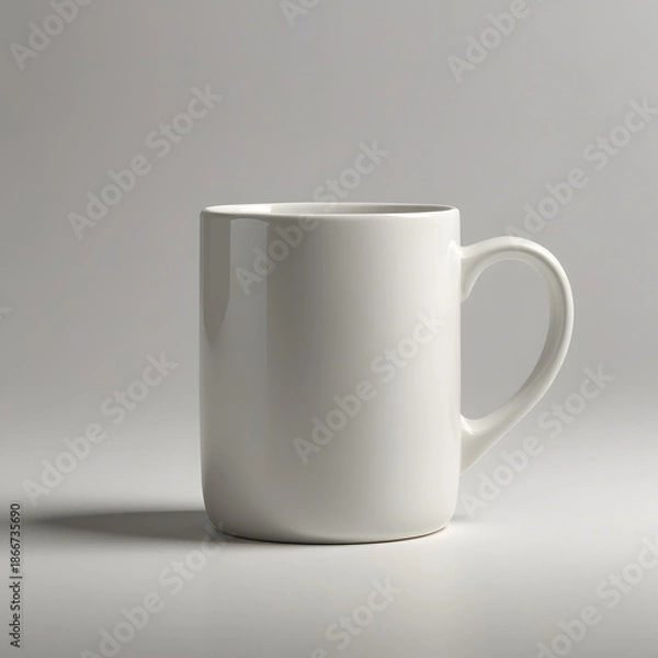 Fototapeta empty white cup