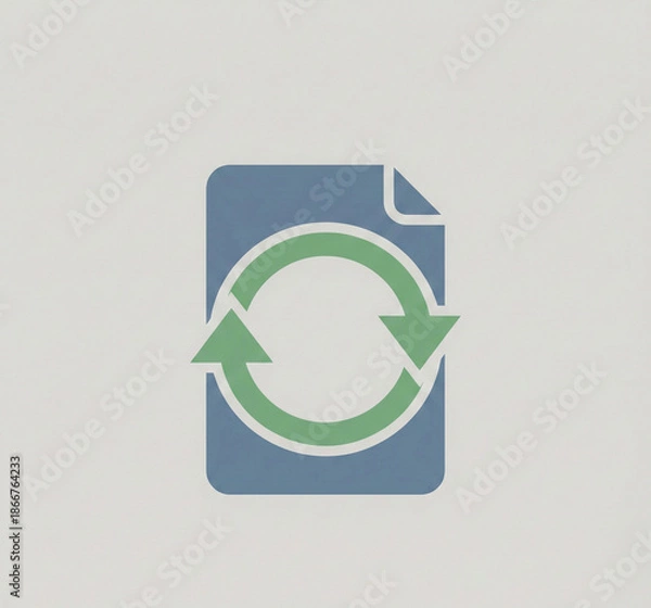 Fototapeta Document update version icon