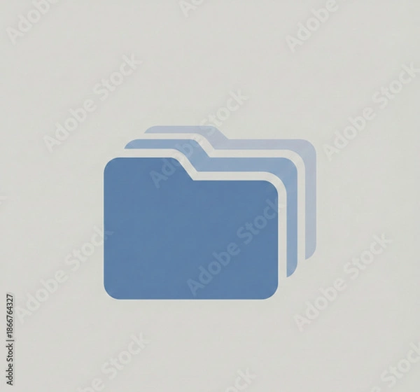 Fototapeta Structured file organization icon