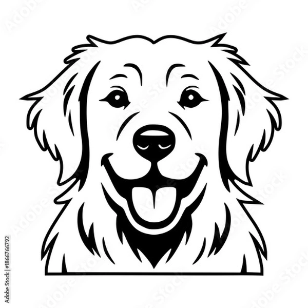 Obraz Golden Retriever Face