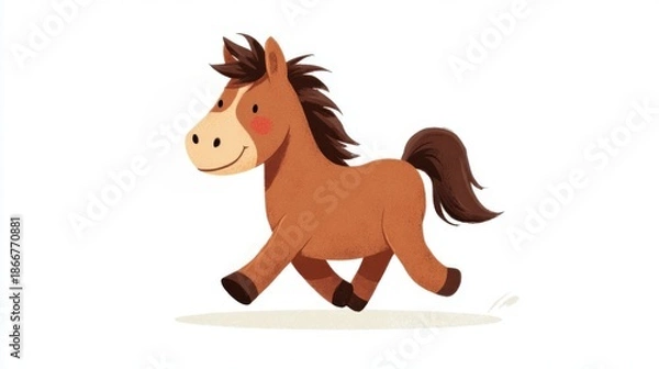 Obraz シンプルな馬のイラスト