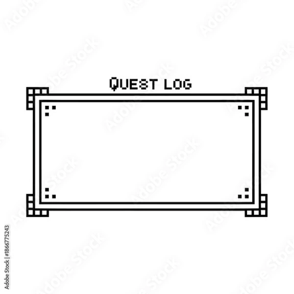 Obraz Quest Log - A Blank Template for Tracking Adventures and Tasks