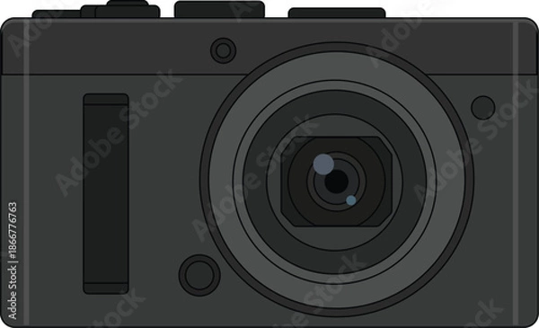 Fototapeta Modern Compact Digital Camera