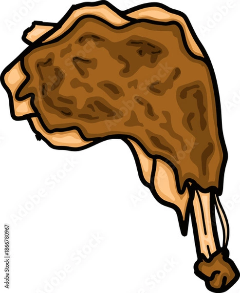 Obraz Grilled Chicken Thighs