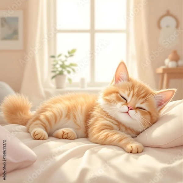 Fototapeta Animals in various postures.