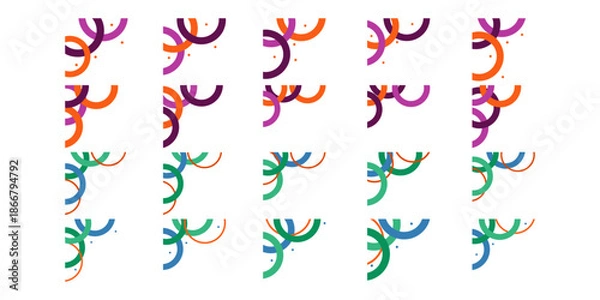 Obraz Business Geometric Corner Illustration