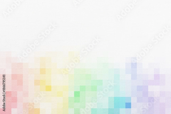 Obraz 絵画用キャンバスと、カラフルなモザイク