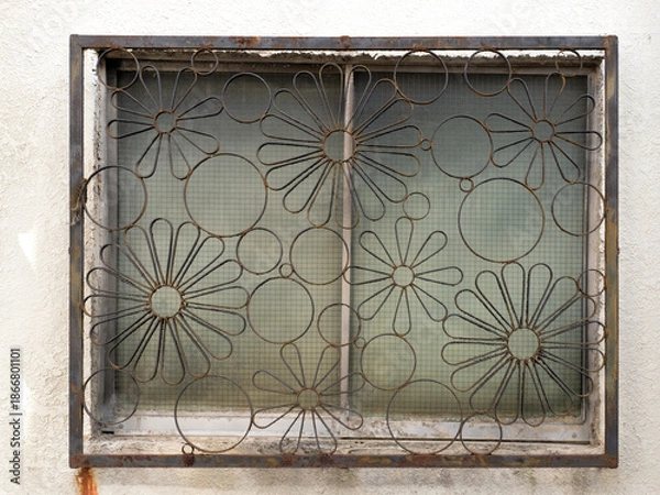 Obraz 古い住宅の面格子