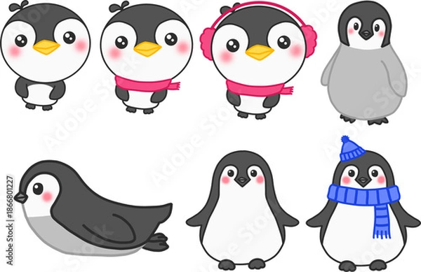 Fototapeta 펭귄_캐릭터_동물