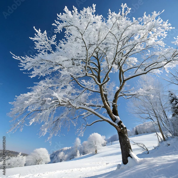 Obraz winter landscape with trees