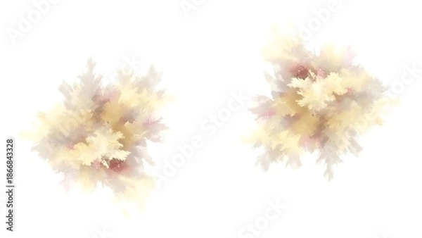 Obraz Abstract Cloudy Textures Background Set for Design Elements