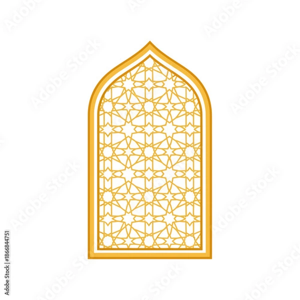Obraz Islamic Geometric Window Pattern