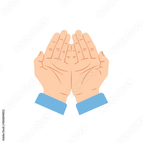 Obraz Praying Hands Gesture Illustration