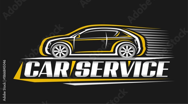 Fototapeta Vector logo for Car Service