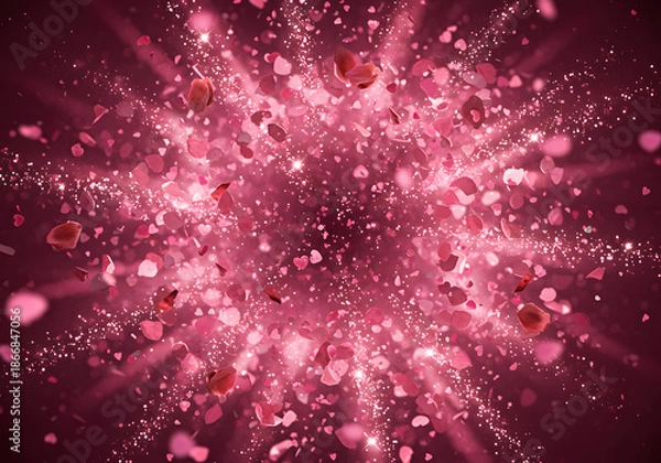 Obraz Pink rose petals abstract background