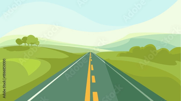 Obraz road to the mountains