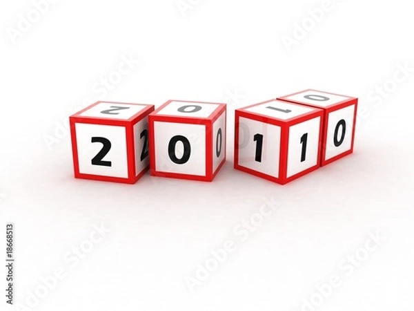 Fototapeta cube 2010