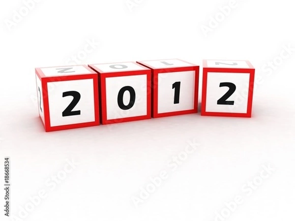 Fototapeta cube 2012